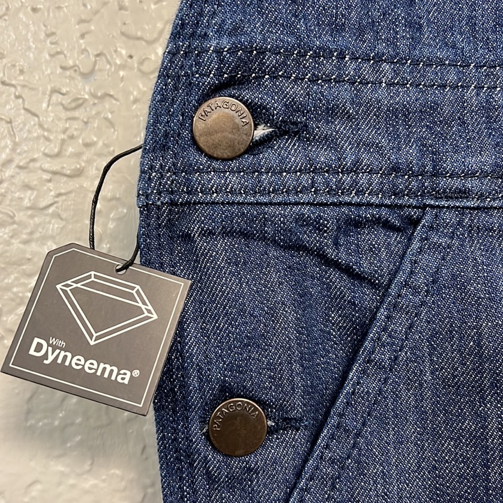 NWT PATAGONIA STEEL FORGE BLUE DEMIN BIB OVERALLS XS - Picture 6 of 16